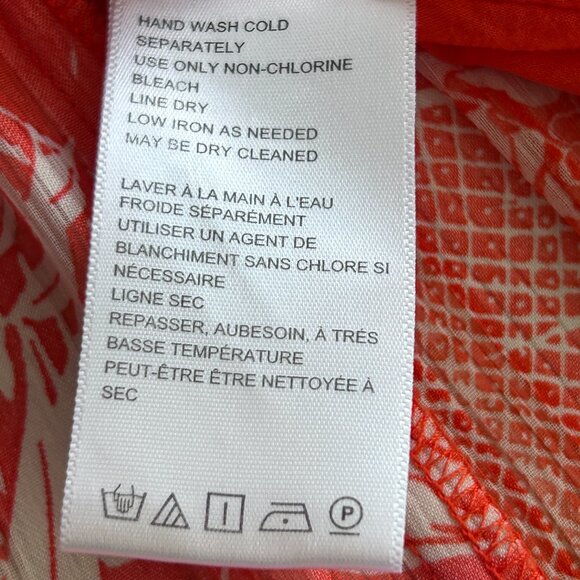 Urban Outfitters Red Floral A-Line Mini V-Neck Dress Short Sleeves Size Small - Picture 5 of 11